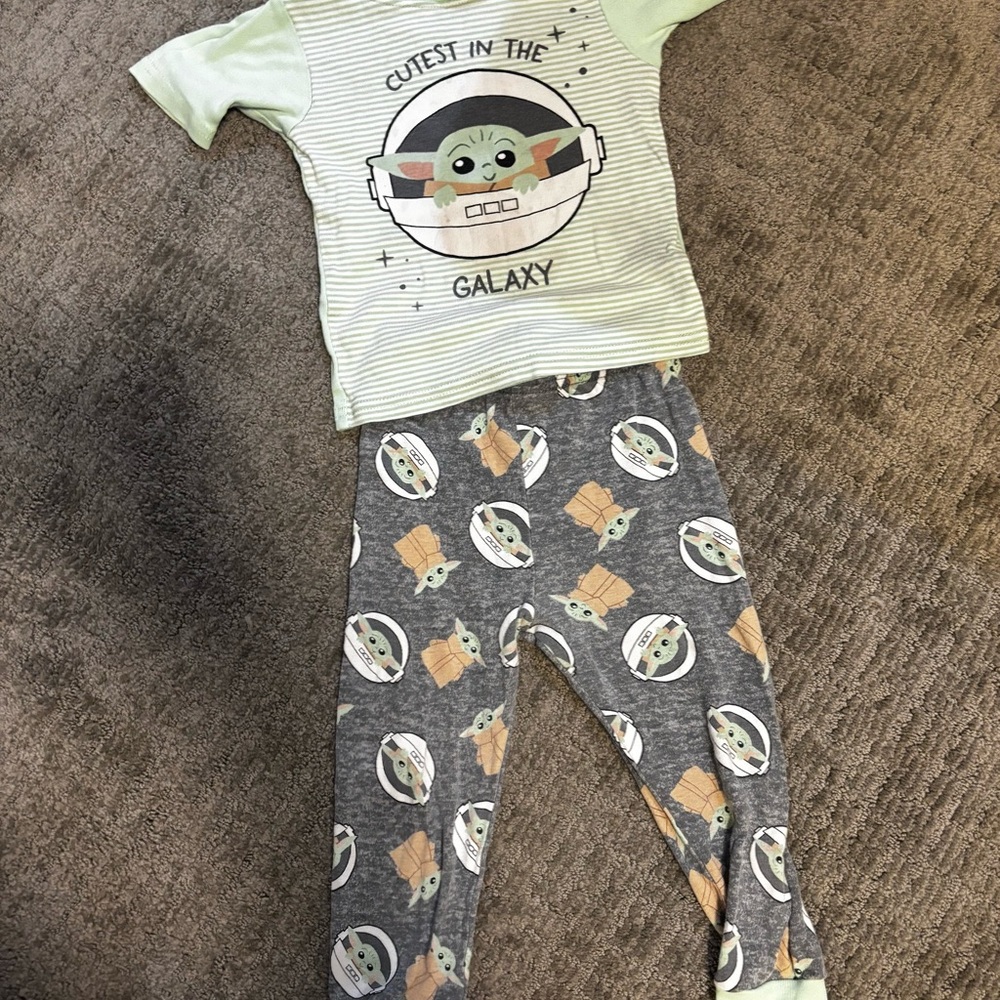 Star Wars Kids Pajama Set - Mint Green and Gray